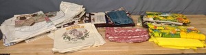 lot 202 image: Large Assortment of Fabric Scraps Animal, Buckwheat, Quit Patterns, & More - Z
