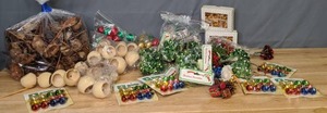 lot 207 image: Craft Supplies Wreath Supplies, Bells, Christmas Ornaments, & More - Z