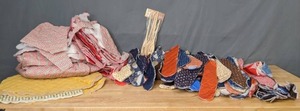 lot 195 image: Assortment of Fabric Scraps & Unfinished Projects - Z