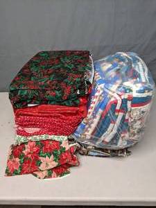 lot 336 image: Assortment of Christmas Themed Fabrics for Sewing - Z