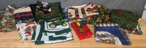 lot 326 image: Large Assortment of Fabric Scraps Tractor, Christmas, Pandas, & More - Z