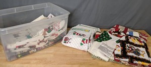 lot 299 image: Stacks of Cut and Sew Christmas Fabric Panels and Projects - Z