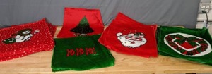 lot 295 image: Pre-Cut Christmas Fabric Squares for Pillows or Hot Pads - Z
