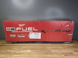 lot 16 image: Brand New Milwaukee M18 FUEL 18-Volt Lithium-Ion Brushless Cordless String Trimmer QUIK-LOK Attachment Capability 8.0 Ah Battery 2825-21ST - T