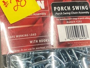 (1) New Porch Swing Chain Assembly