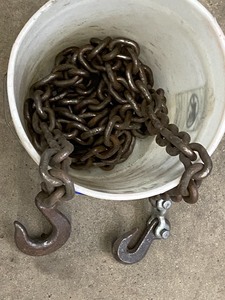 (1) 38 x 15ft Logging Chain With Hooks