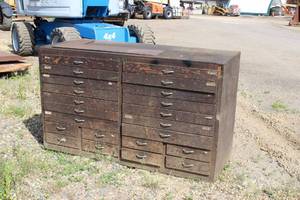 22 Drawers Wood Tool Cabinet