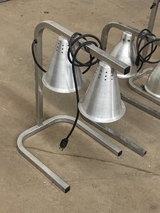 Lot Of (3) Commercial Buffet Food Warmer Lamps
