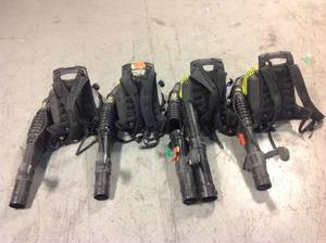Lot of  Assorted 175 MPH 760 CFM 38cc Gas Backpack Leaf Blower by RYOBI Customer Returns See Pictures