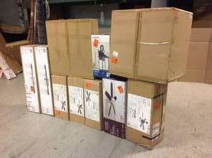 Lot of Mixed Assorted Ceiling Fans and Lighting Various Models and Conditions See Pictures