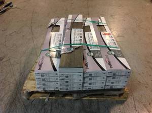 Pallet of 17 Boxes of 7 in. W x 48 in. L Oaxaca Valley Gray Rigid Core Click Lock Luxury Vinyl Plank Flooring (23.77 sq. ft.case) by TrafficMaster Customer Returns See Pictures