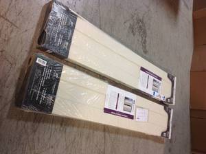 Lot of 2 Assorted 30 in. x 80 in. Smooth 3-Panel Craftsman Hollow Core Molded Interior Closet Composite Bi-Fold Door Customer Returns See Pictures