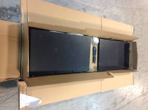 Ready-to-Assemble 24-Gauge Steel Freestanding Garage Cabinet in Black (30 in. W x 72 in. H x 18 in. D) by Husky Customer Returns See Pictures