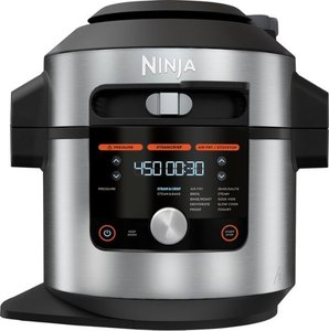 Ninja - Foodi 14-in-1 8qt. XL Pressure Cooker & Steam Fryer with SmartLid - StainlessBlack