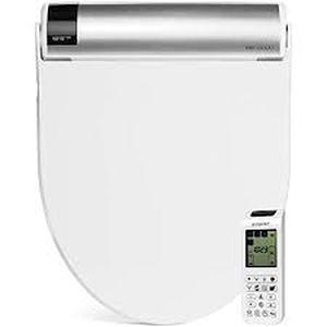 BioBidet USPA 6800U Adjustable Bidet Toilet Seat with Wireless Remote, Dual Nozzle, User Presets and Dryer, White, Elongated