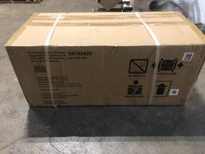 lot 24 image: Husky Ready-to-Assemble 24-Gauge Steel Wall Mounted Garage Cabinet in Black (28 in. W x 29 in. H x 12 in. D) - good condition - review all pictures