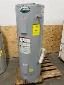 lot 4 image: AO SMITH ProLine 100158893 PNT-40 Electric Water Heater, 40 gal Tank, 240 VAC, 9000 W, 1 ph Phase, Tall
