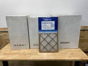 lot 17 image: AAF FLANDERS Lot of 3 Cases of Furnace Filters (3 sizes) 12 filters per case