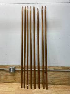 lot 32 image: BETTER BRUSH Lot of 8-  1 18in Wood Tapered Broom Handle