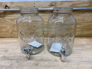 lot 60 image: Lot of 2- Mason Dispensers (2 gal ea)