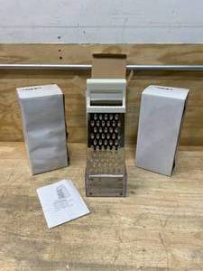 lot 64 image: Lot of 3- 4 Sided Graters with 2 Cup Measuring