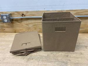 lot 73 image: Lot of 4- Collapsible Storage Bins (10)