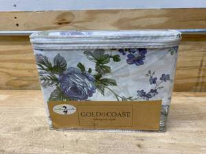lot 79 image: GOLD COAST Blue Garden Sheet Set (Full)