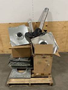 lot 142 image: Pallet of Various HVACTin Items
