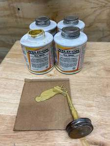 lot 179 image: WELD-ON Lot of 4- All Seal Pipe Thread Sealant