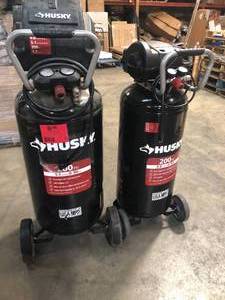 Lot of 2 -200 PSI Husky Air Compressors - Used For Parts - Review all Pictures