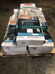Rubbermaid KIT 4-8 FT CLOSET SHELF WIRE FREESLDE-WHT - 5 pieces total - review all pictures