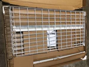 Husky Adjustable Height Overhead Ceiling Mount Garage Rack in White (42 in. H x 96 in. W x 48 in. D) - good condition - review all pictures