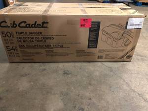 Cub Cadet Original Equipment 50 in. and 54 in. Triple Bagger for XT1 and XT2 Series Riding Lawn Mowers (2015 and After) - good condition - review all pictures