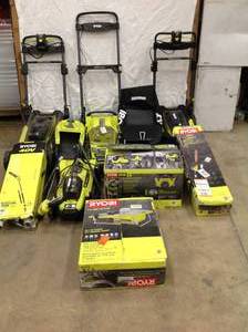 Lot of assorted IndoorOutdoor Tools Ryobi various models and conditions customer returns see pictures