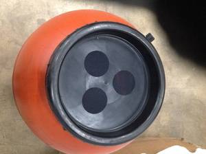 Upcycle 55 Gallon Terra Cotta Rain Barrel customer return see pictures