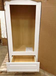 RSI Cabinet White 1 drawer missing pcs see pictures