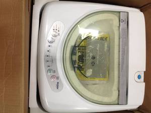 1.0 cu. ft. Portable Top Load Washer with Stainless Steel Tub in White by Haier Customer Returns See Pictures