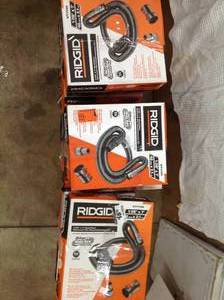 Lot of 1-78 in. x 7 ft. Tug-A-Long Vac Hose for WetDry Shop Vacuums by RIDGID Customer Returns See Pictures