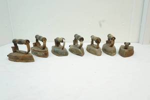 lot 28 image: vintage irons