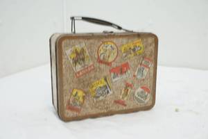 lot 74 image: vintage metal lunch box