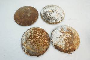 lot 95 image: vintage hub cap covers