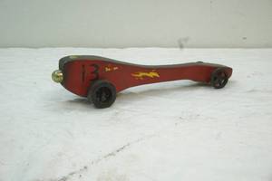lot 111 image: vintage wood race car