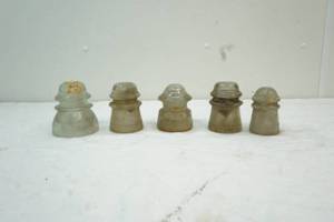 lot 112 image: antique insulators