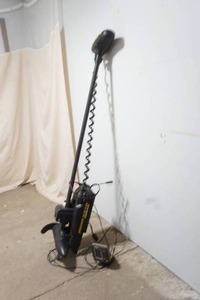 lot 133 image: Minn kota trolling motor and Humminbird depth Finder