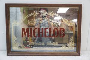 lot 191 image: Anhueser Busch, Inc framed mirror