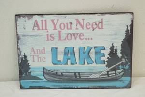 lot 201 image: metal wall sign