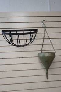 lot 219 image: hanging funnel planter