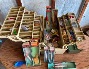 lot 23 image: MEGA Lot of Fishing Tackle, Lures, Hooks, Jigs, and MORE