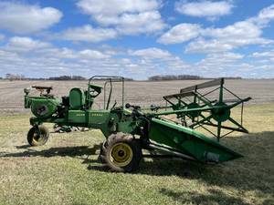 lot 1 image: John Deere 1st Generation Self Propelled Windrower Swather 