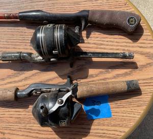 lot 32 image: Lot of Various Vintage Fishing Rods and Reels